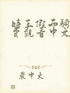 时王假面骑士免费观看中文版