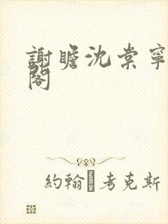 谢瞻沈棠宁笔趣阁