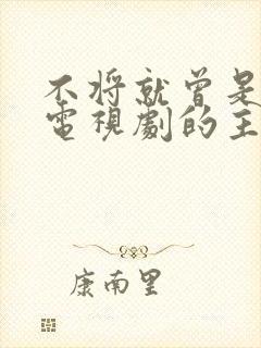 不将就曾是什么电视剧的主题曲?