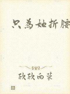 只为她折腰封面