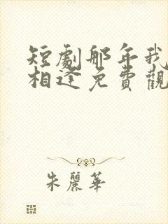 短剧那年我们再相逢免费观看