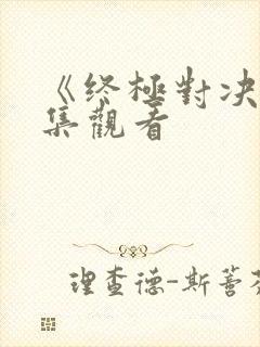 《终极对决》全集观看