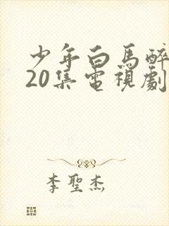 少年白马醉春风20集电视剧封面