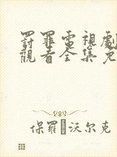 罚罪电视剧在线观看全集免费高清播