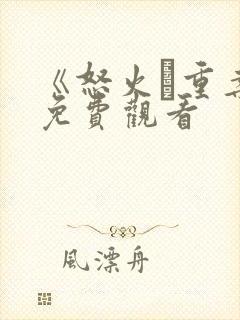 《怒火·重案》免费观看