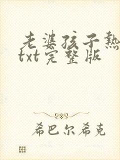 老婆孩子热炕头txt完整版封面