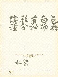 阴壁有白色豆腐渣分泌物无味