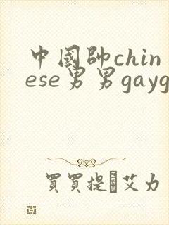 中国帅chinese男男gaygay网站