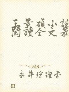 王景硕小说免费阅读全文最新章节