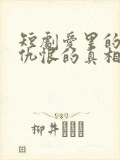 短剧爱里的谎言仇恨的真相在线观看