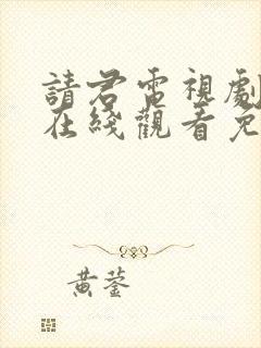 请君电视剧全集在线观看免费完整版