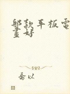 那款平板电脑画画好