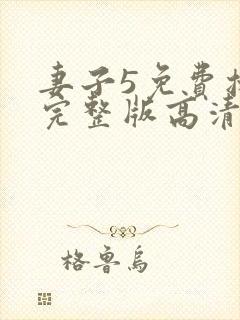 妻子5免费播放完整版高清韩剧