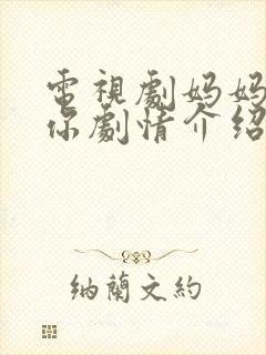 电视剧妈妈在等你剧情介绍封面