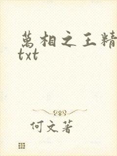 万相之王精校版txt