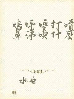 鸡呼噜打喷嚏流鼻涕吃什么药