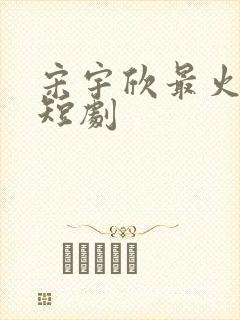 宋宇欣最火十部短剧封面