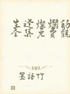 生逢灿烂的日子全集免费观看