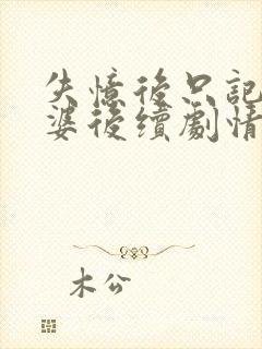 失忆后只记得老婆后续剧情封面