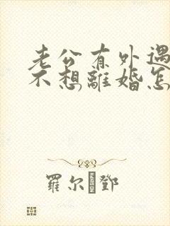 老公有外遇但我不想离婚怎么办