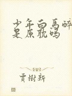 少年白马醉春风是原耽吗