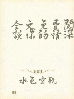 全文免费阅读小说你的情深我不配