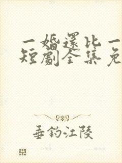 一婚还比一婚高短剧全集免费观看