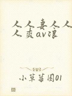 人人妻人人澡人人爽av浪