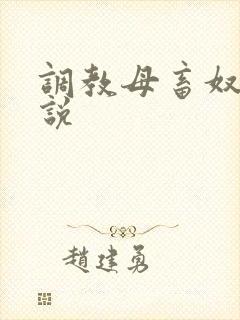 调教母畜奴隶小说封面