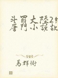 斗罗大陆2绝世唐门小说故事大概封面