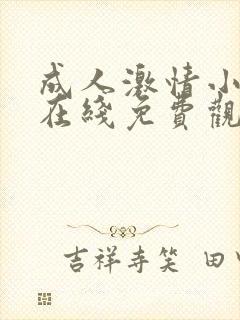 成人激情小视频在线免费观看