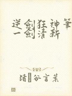 逆剑狂神笔趣阁一剑清新封面