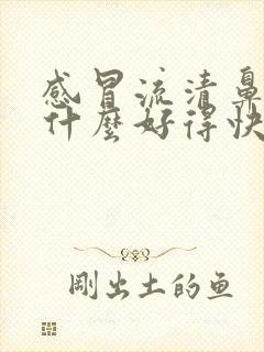 感冒流清鼻涕吃什么好得快