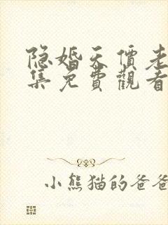 隐婚天价老公全集免费观看封面