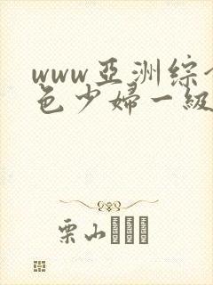 www亚洲综合色少妇一级av封面