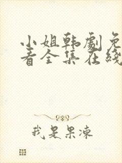 小姐韩剧免费观看全集在线高清