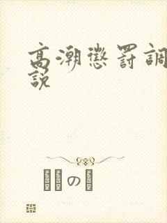 高潮惩罚调教小说