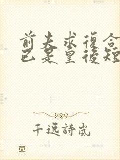 前夫求复合时我已是皇后短剧免费观看