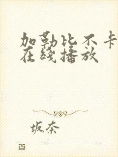 加勒比不卡av在线播放封面