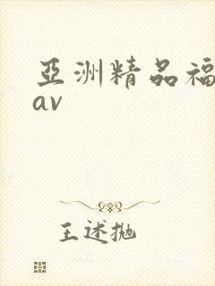 亚洲精品福利 av