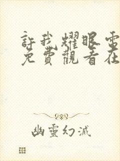 许我耀眼电视剧免费观看在线