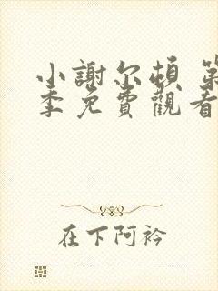 小谢尔顿 第一季免费观看