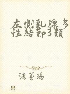 左侧乳腺多发囊性结节3类