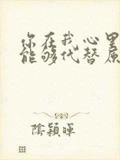 你在我心里无人能够代替原唱