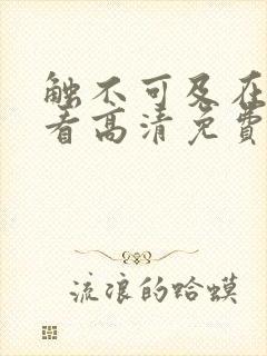 触不可及在线观看高清免费