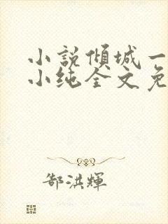 小说倾城一笑苏小纯全文免费阅读