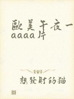 欧美午夜一级aaaaa片