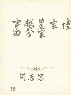 穿越农家傻女种田分家