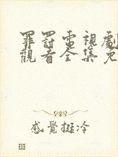 罪罚电视剧在线观看全集免费