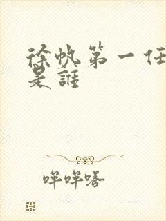 徐帆第一任丈夫是谁